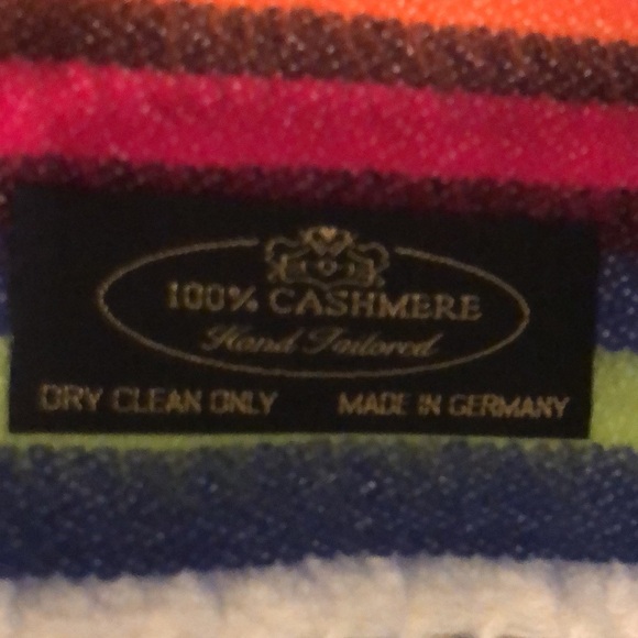 Luxurious 100% Cashmere Scarf  Hand Tailored in Germany Y2K - Picture 7 of 11